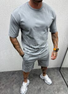 Мъжки спортен екип в сив цвят L2526-3
