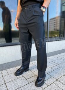 Мъжки тъмносин елегантен панталон Relax Fit P2799-4